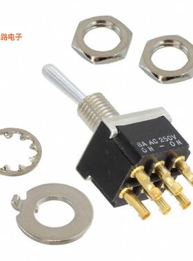 4-6437630-4 -原装[SWITCH TOGGLE DPDT 6A 250V面板安装