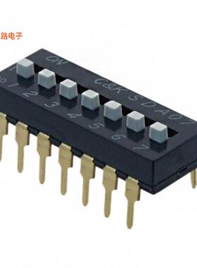 SDA07H1BD -原装[SWITCH SLIDE DIP SPST 0.025A 24VSPST
