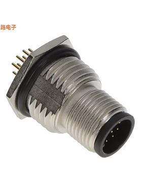 M12A-12PMMP-SF8002 -原装[M12 PANEL PCB CONN插座，公形引脚