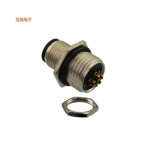 M12A-08PMMS-SH8001 -[全新CONN PLUG MALE 8P GOLD SLDR CUP]