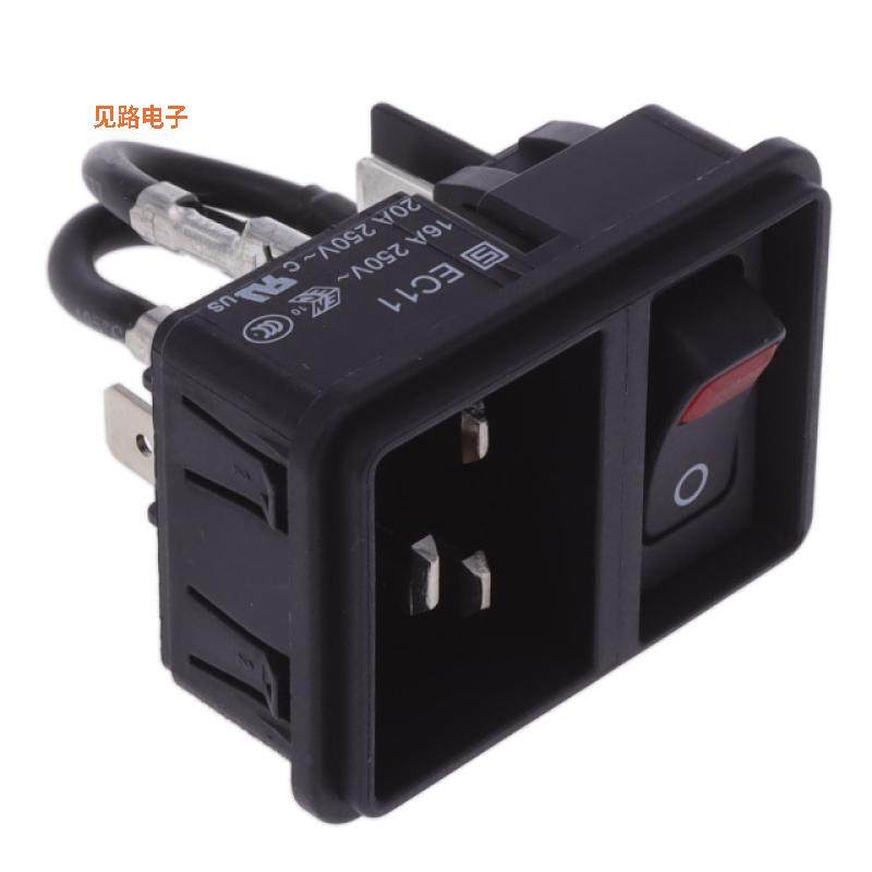 EC11.0021.301 -[全新PWR ENT MOD RCPT IEC320-C20 PNL]