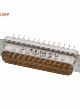 DB25P364TXLF -原装[CONN D-SUB PLUG 25POS VERT SLDRD-Sub