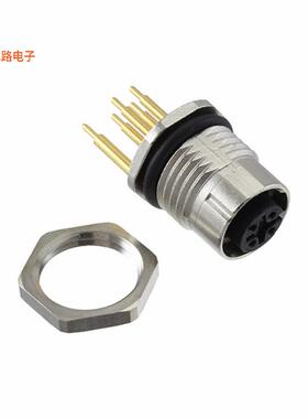 1457869 -原装[CONN RCPT FMALE 4POS GOLD SOLDER插座，母型插口