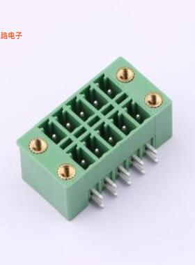 DB2ERHBM-3.81-2*5P-GN -[原装插拔式接线弯插,P=3.81mm