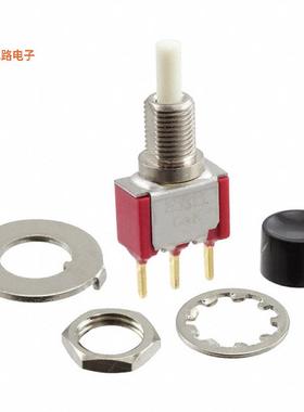 8161SHCBE2 -原装[SWITCH PUSH SPDT 0.4VA 20V面板安装，后部