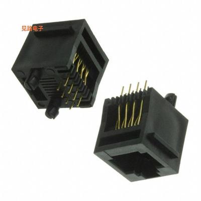 A-2014-2-4-R -原装[CONN MOD JACK 8P8C VERT UNSHLD插孔