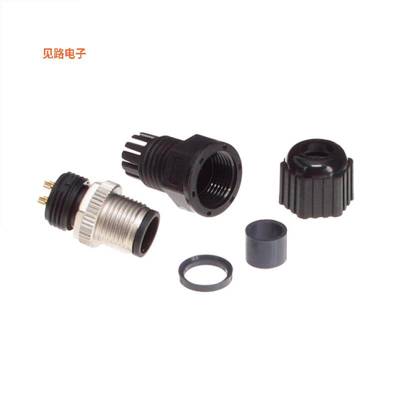 M12D-04BMMA-SL8001 -[全新CONN RCPT MALE 4P GOLD SLDR CUP]