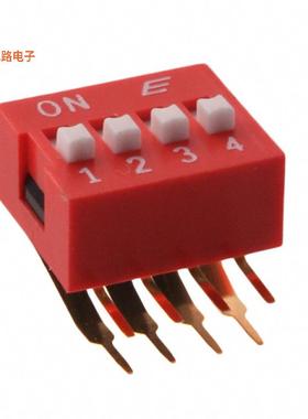 KAS2104ET -原装[SWITCH SLIDE DIP SPST 0.025A 24VSPST