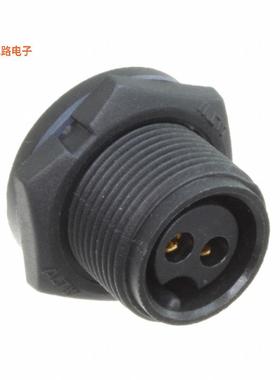 ABB-02PMFS-SC7001 -[全新CONN RCPT FMALE 2P GOLD SLDR CUP]