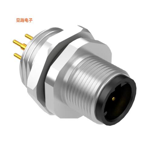 54-00372 -原装[M12 D-CODE 4POS PLUG PANEL MOUNT插头，公引脚