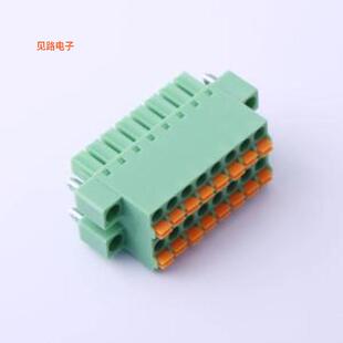 KF2EDGKNHM-3.81-2*8P -[原装插拔式接线P=3.81mm