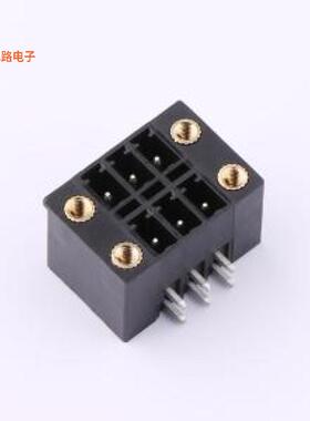 DB2ERHBM-3.81-2*3P-BK -[原装插拔式接线弯插,P=3.81mm