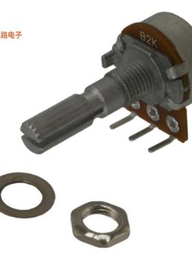 P160KNPD-2QC25B2K -[全新POT 2K OHM 1/5W PLASTIC LINEAR]