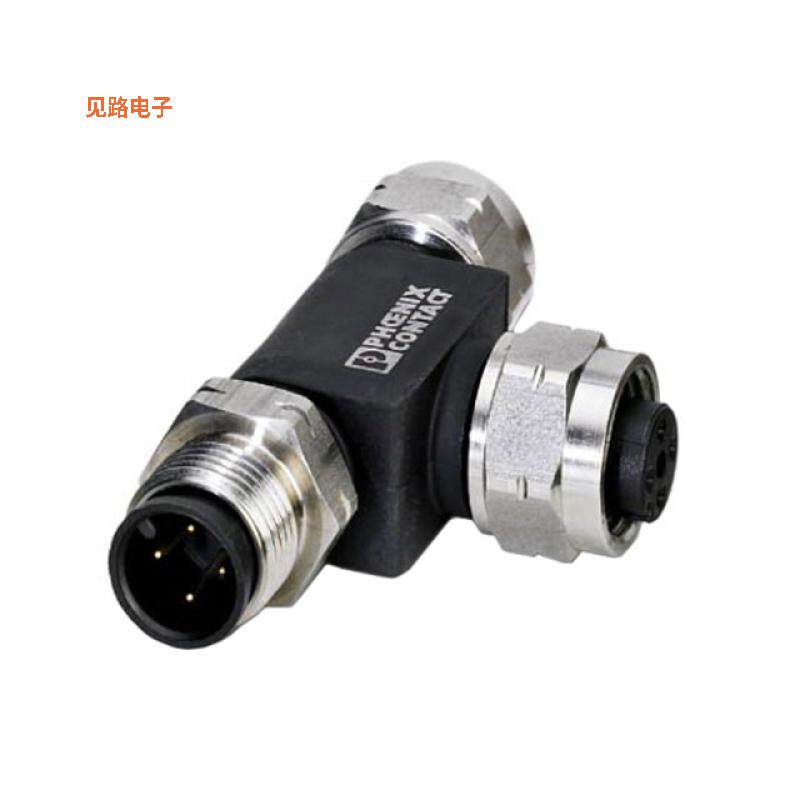 1403898 -原装[CONN T-ADPT 5P-5/5P F-F/M INLINE配电器 T 形