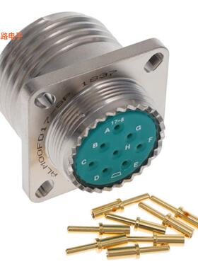 ALM00FD17-8P -[全新CONN RCPT MALE 8POS GOLD CRIMP]
