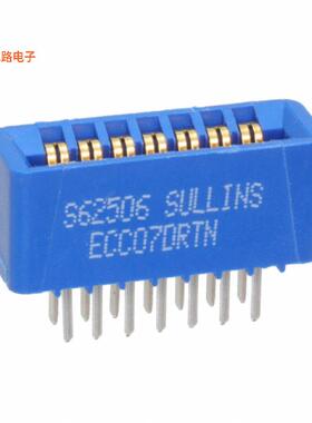 ECC07DRTN -原装[CONN EDGE DUAL FMALE 14POS 0.10