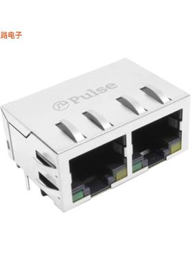 E5J88-44AHS4-LT -原装[MOD JACK 8-8 PIP 2P TABS GRN/YEL插孔