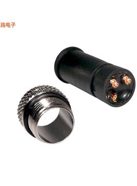 858-003-103RLU4 -[全新CONN RCPT MALE 3P GOLD SLDR CUP]