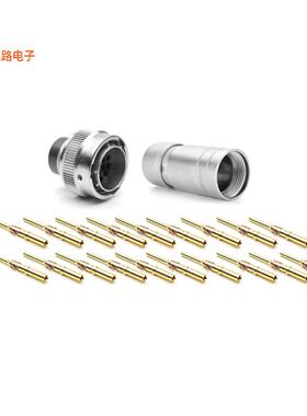 RT0W61419PNH03SS-K -[全新CONN PLUG MALE 19POS GOLD CRIMP]