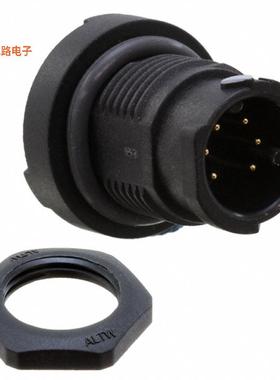 AU-06PMMP-QC8001 -[全新CONN RCPT MALE 6POS GOLD SOLDER]