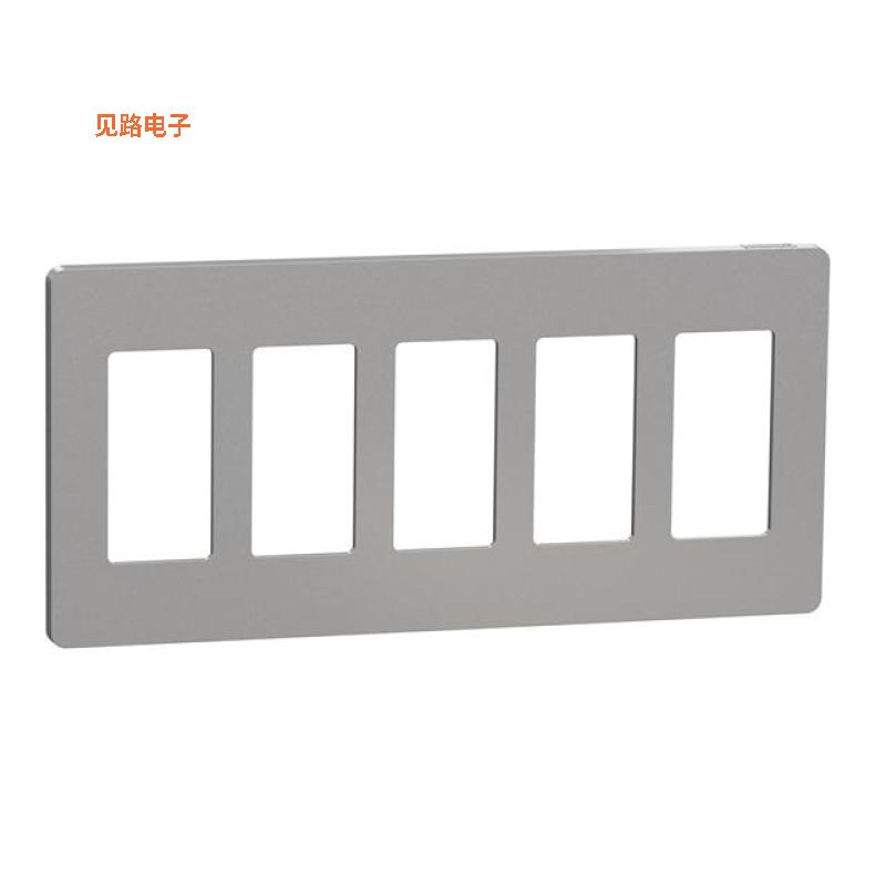 SQWP141005GY -[全新5 GANG SCREWLESS MATTE WALL PLAT]