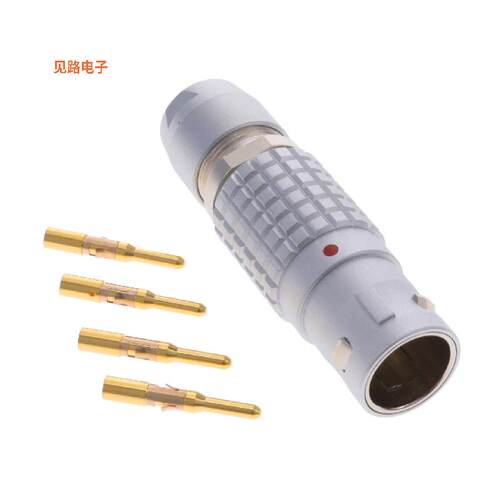 FGG.3B.304.CYCD12 -[全新CONN PLUG MALE 4POS GOLD CRIMP]