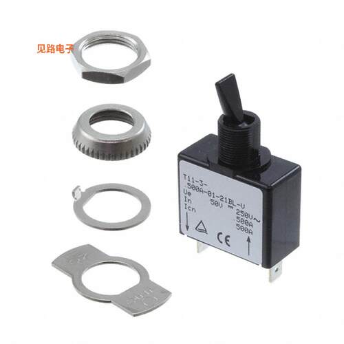T11-3-.500A-01-21BL-V -[全新CIR BRKR MAG-HYDR 500MA TOGGLE]