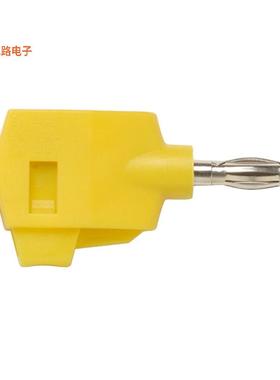 73090-4 -原装[CONN BANANA PLUG SLDRLESS YELLOW香蕉插头