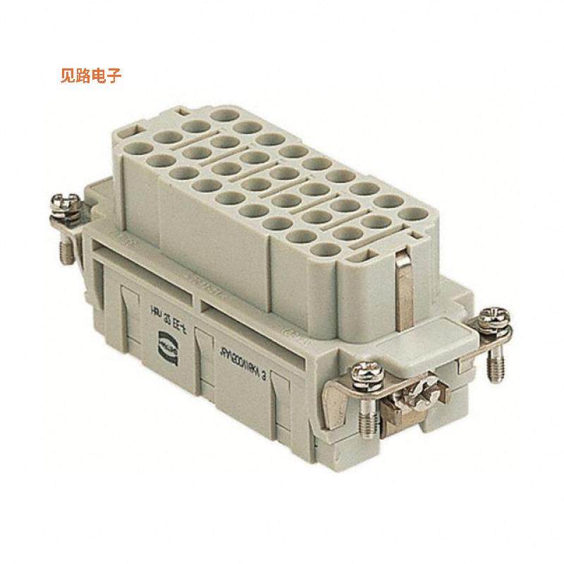 09320323101 -原装[INSERT FEMALE 32POS+1GND CRIMP无触头嵌件