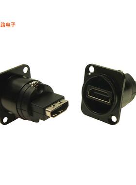 CP30122 -原装[XLR HDMI A-A FT BLACK METALHDMI，插座