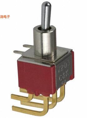 7203MD9ABE -原装[SWITCH TOGGLE DPDT 0.4VA 20V通孔，直角