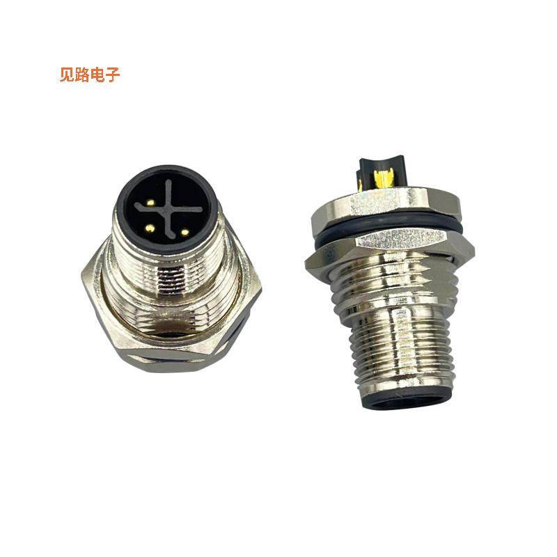 859-SP3-103R004 -[全新IP67 MALE M12 REAR PANEL MOUNT 3]