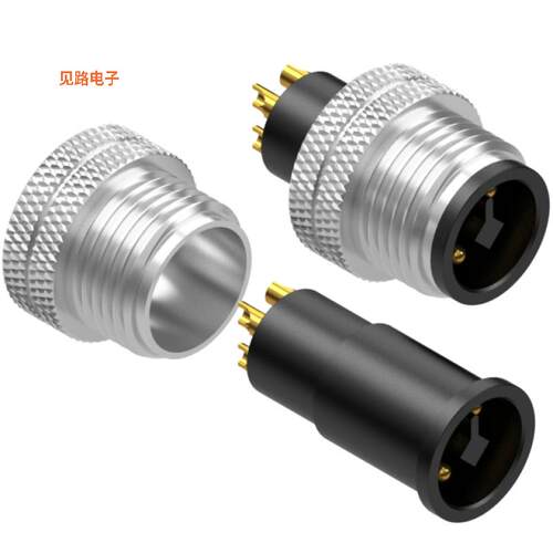 50-01056 -[全新CONN PLUG MALE 4P GOLD SLDR CUP]