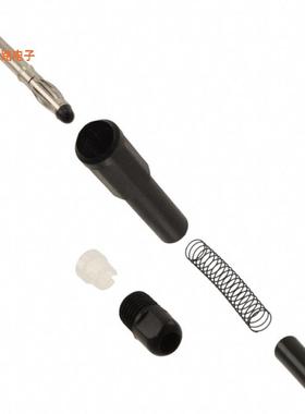 122505A -原装[CONN BANANA PLUG SLDRLESS BLACK香蕉插头