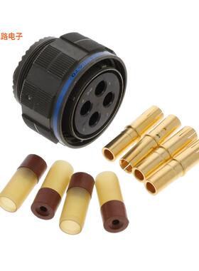 TV06RW-21-A48S -[全新CONN PLUG FMALE 4POS GOLD CRIMP]