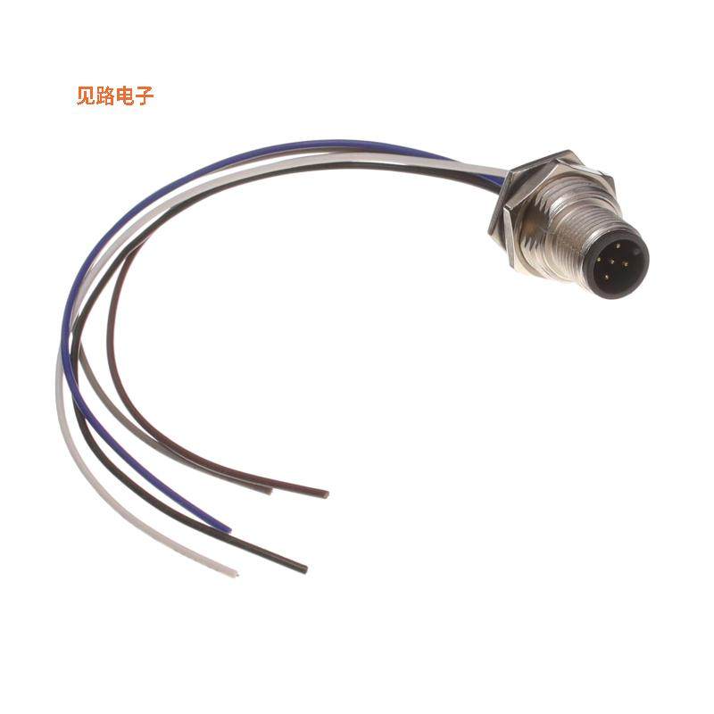 M12A-05PMMC-SF8C15 -[全新CONN PLUG MALE 5P WIR LEAD 0.49']