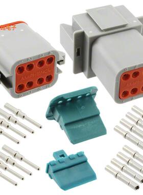 AT8PS-CKIT -原装[CONN PLUG&RCPT 8P CRIMP 16-18AWG插头和插座