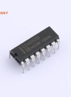 CD4052BE -[原装IC SWITCH SP4T X 2 240OHM 16DIPDIP-16