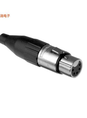 AC5FJ -原装[CONN PLUG FMALE XLR 5POS SOLDER插头，母插口