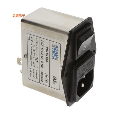 PLF-11C2-6A-Q-R5 -原装[LINE FLTR 115/250VAC 6A PANEL单相