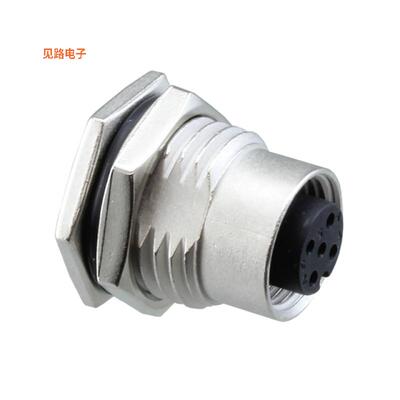 M12A-05PFFS-SF8002 -[全新CONN RCPT FMALE 5P GOLD SLDR CUP]