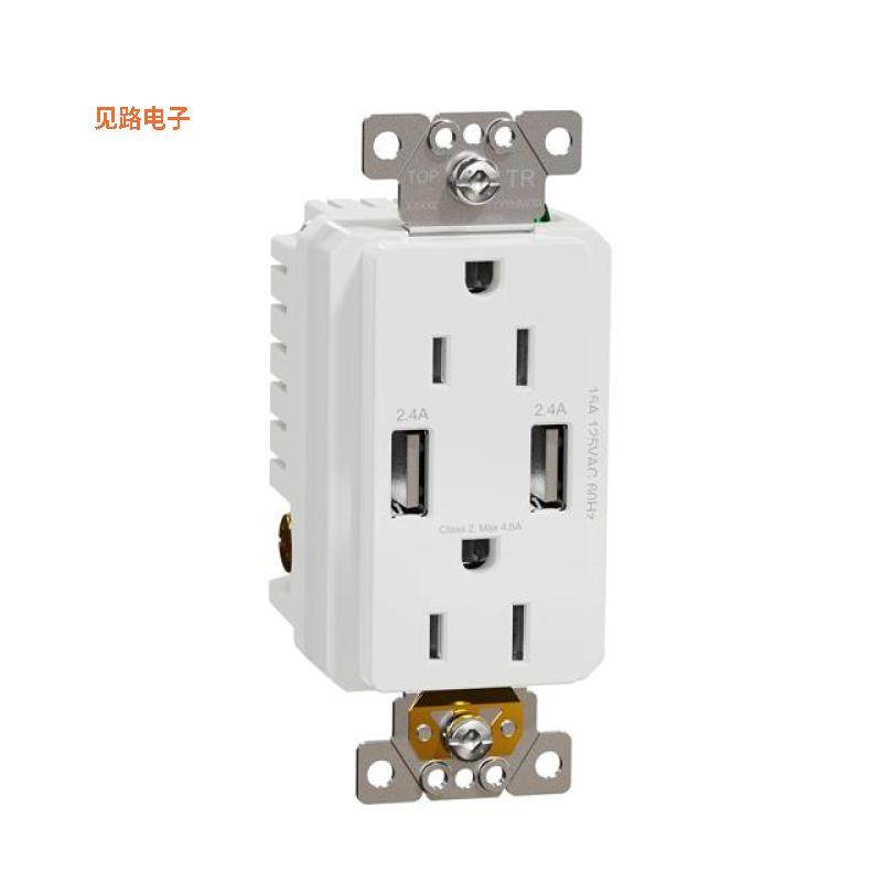 SQR55141WH -[全新USB A/A 4.8A CHARGR TR DUPLX 15A]