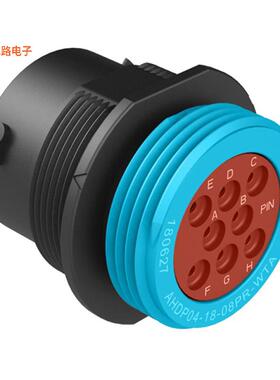 AHDP04-18-08PR-WTA -[全新CONN RCPT HSG MALE 8POS PNL MNT]