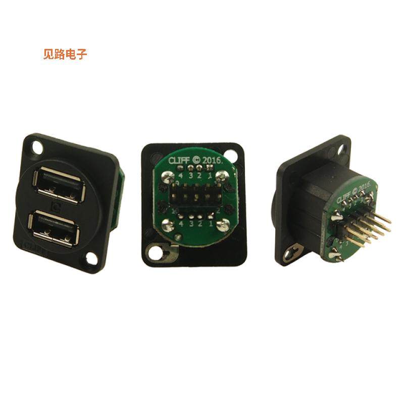 CP30100 -原装[XLR DUAL USB2 CSK HOLESUSB-A（USB TY