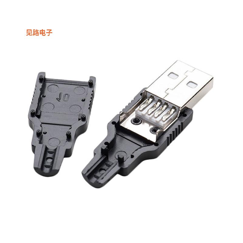 1387 -原装[CONN PLUG TYPEA 4POS SOLDERUSB-A（USB TYPE-A）