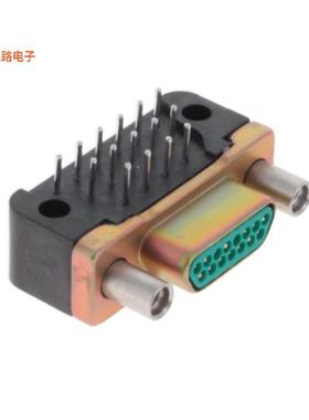DCCM15PBSP -原装[CONN MICRO-D PLG 15POS VERT SLDR