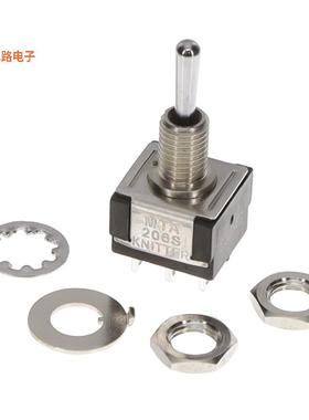 MTA 206 S -原装[SWITCH TOGGLE 2-POLE MOM OFF MOM面板安装