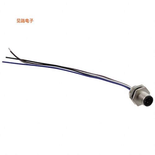 M12D-04PMMC-SH8B15 -[全新CONN PLUG MALE 4P WIR LEAD 0.49']