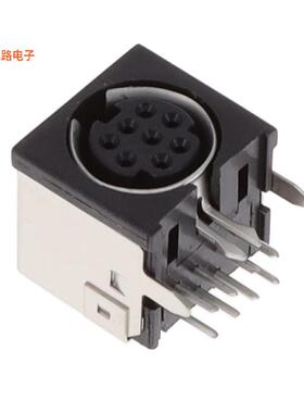 KMDGX-8S-AS -[全新CONN RCPT FMALE MINI DIN 8P SLDR]