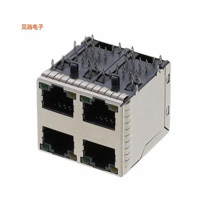 RJSGE4887411 -原装[8P8C, CAT5E, PRESSFIT, 2X2 STACK插孔